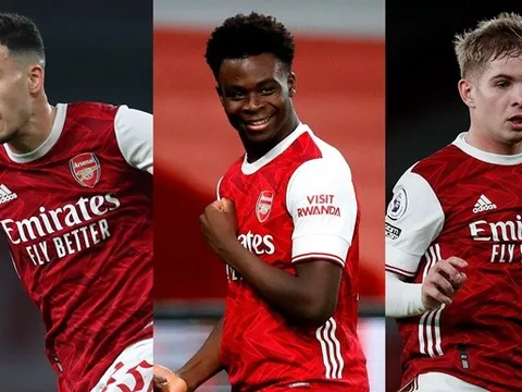 Sau tất cả, Saka nói lời thật lòng về Martinelli và Rowe