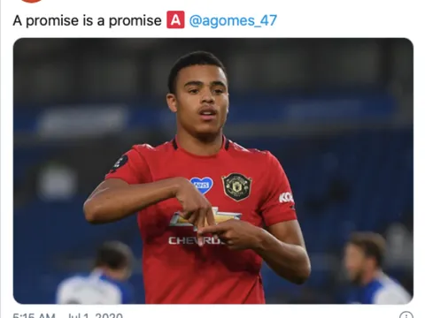 Hạ gục Brighton, Greenwood gửi lời chia tay tới đồng đội ở M.U