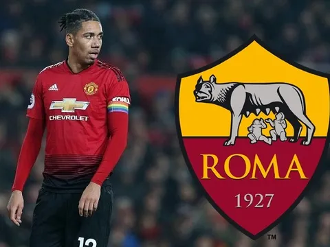 Smalling đến Olimpico, AS Roma có hàng phòng ngự Premier League