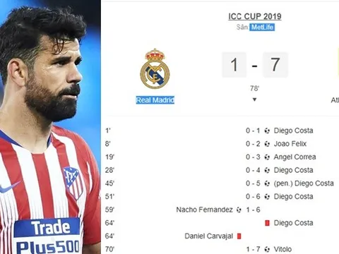 SỐC! Costa ghi poker và rời sân theo cách "chẳng giống ai, chỉ giống anh"