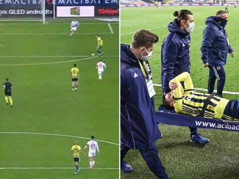 SỐC! Ozil hỏng ăn khó tin, phải rời sân bằng cáng