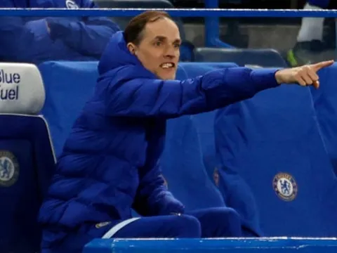 SỐC! Tuchel "nổi điên" với Werner ngay trong trận gặp Everton