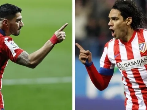 Suarez bắt kịp thành tích ghi bàn của Radamel Falcao