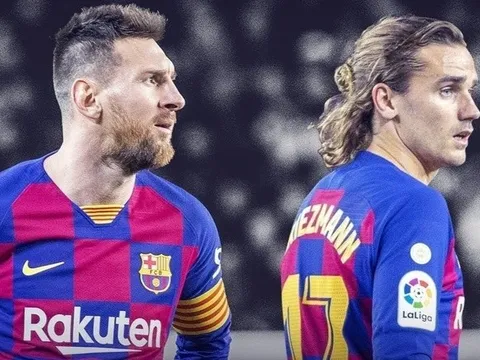 Tân HLV Barca gặp khó giữa Antoine Griezmann và Leo Messi