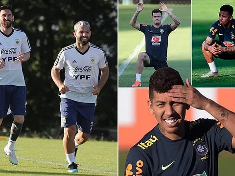 Thái độ không ngờ của cầu thủ Brazil lẫn Argentina trước 'Siêu kinh điển'