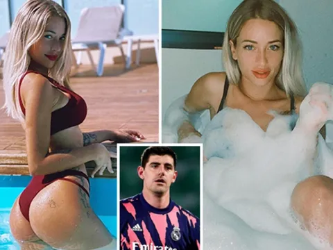 Courtois bị người đẹp bốc lửa phủ nhận yêu đương