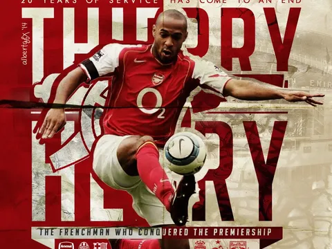 Thierry Henry và những năm tháng khó quên với Arsenal