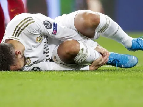 Chính thức: Hazard ngồi ngoài ít nhất 2 tuần vì chấn thương mới