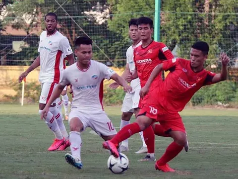 U22 Việt Nam cầm hòa Viettel trong trận đấu có 4 bàn thắng