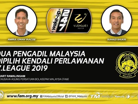 Hai trọng tài Malaysia được "chi viện" ở 2 lượt cuối V-League 2019