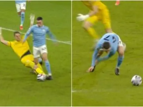 VAR lại "tấu hài" trong màn hủy diệt Southampton của Manchester City