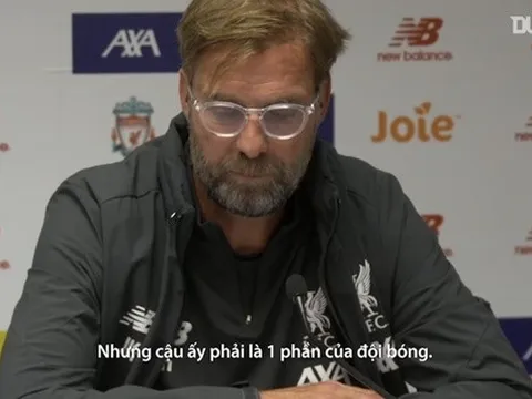 Video Jurgen Klopp chia sẻ quan điểm về thần đồng 16 tuổi