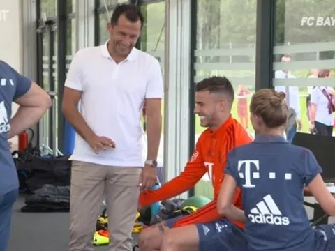 Video Lucas Hernandez nuốt trọn giáo án buổi tập đầu với Bayern