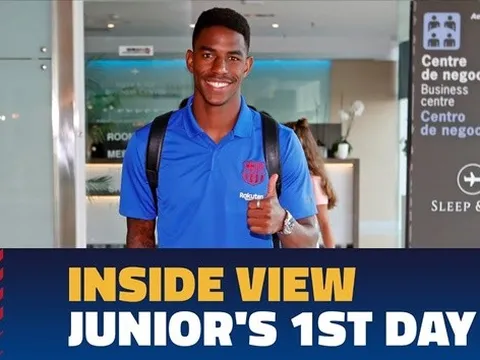 Video ngày đầu của Junior Firpo tại Barcelona