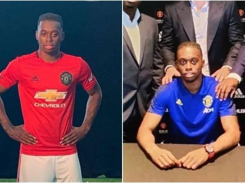 Kiểm tra y tế xong xuôi, Wan-Bissaka lạ lẫm trong áo xanh - đỏ của Man Utd