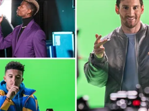 Messi xuất hiện cực ấn tượng bên cạnh Pogba, Sancho và Van de Sanden