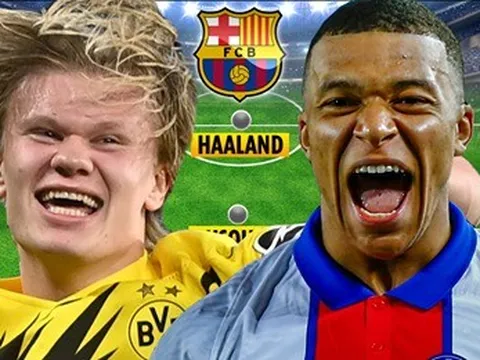 Có Haaland và Mbappe, đội hình Barcelona khủng thế nào mùa tới?