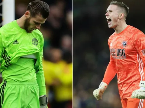 Cùng một tình huống, Henderson cho thấy sự khác biệt với De Gea