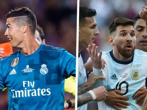 Ai nhận nhiều thẻ đỏ hơn trong sự nghiệp: Messi hay Ronaldo?