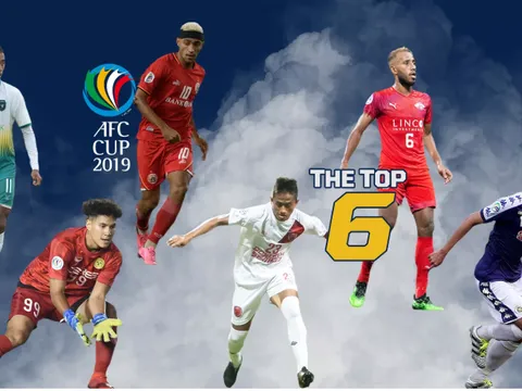 Top 6 cầu thủ xuất sắc lượt 6 AFC Cup: CLB Hà Nội đóng góp 1 cái tên