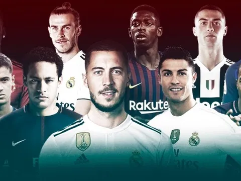 10 bản hợp đồng đắt giá nhất thế giới: Eden Hazard đứng ở đâu?