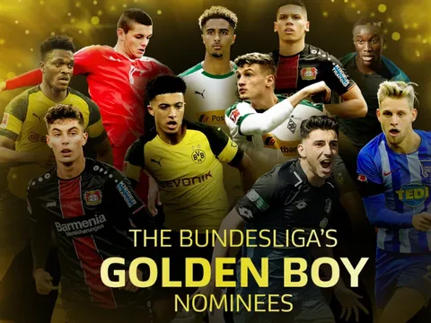 10 ứng cử viên 'Golden Boy' của Bundesliga: Sẽ có người đăng quang?