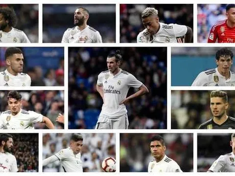13 cầu thủ có tương lai mờ mịt tại Real Madrid