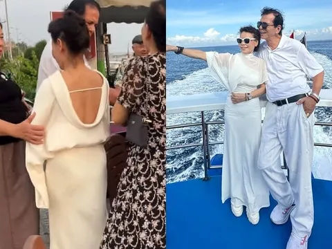 Sao Việt 24h: Mẹ Hồ Ngọc Hà diện váy khoe trọn lưng trần bên chồng lai Pháp, tuổi U70 vẫn săn chắc đáng ngưỡng mộ