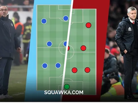 Sarri và Solskjaer sẽ có điều chỉnh gì trong đội hình xuất phát?