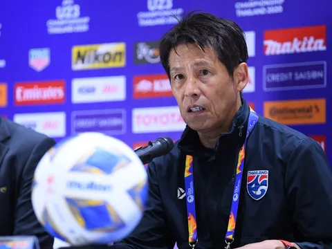 HLV Nishino gọi tên 4 cầu thủ xuất sắc của U23 Thái Lan trong trận hoà Iraq