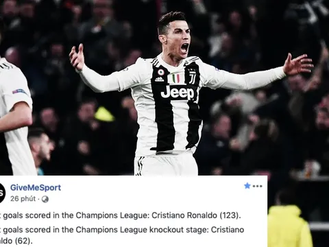 "Ông lão" Ronaldo liên tiếp phá kỷ lục Champions League