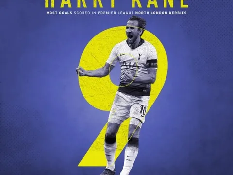 Harry Kane chính thức là chân sút vĩ đại nhất derby bắc London