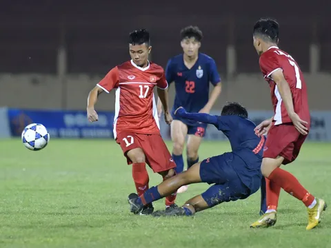 "Tiểu Công Phượng" bị khóa chặt, U19 Việt Nam để U19 Thái Lan cầm hòa