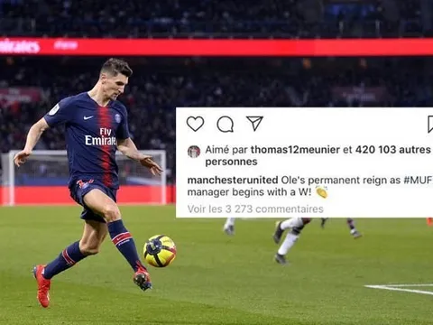 Chúc mừng chiến thắng của Man Utd, sao PSG nếm trọn 'gạch đá'