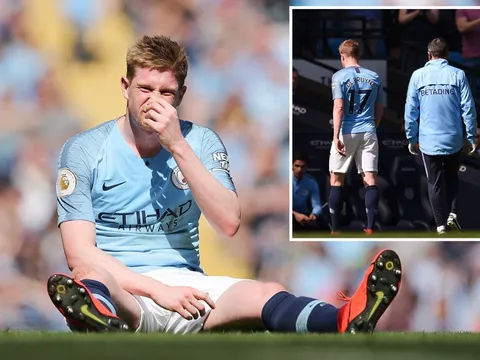 Chấn thương của Kevin de Bruyne "nặng" cỡ nào?