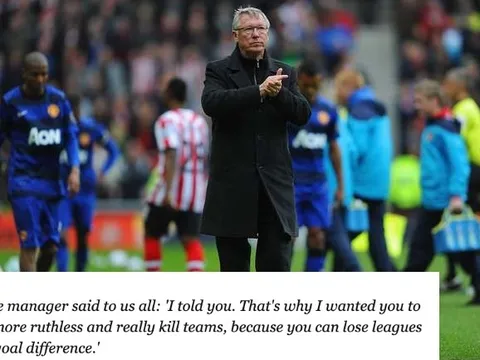 'Sir Alex muốn chúng tôi thật tàn nhẫn, giết chết tất cả các đối thủ'