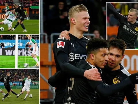 "Bí thuật" giúp Dortmund ngược dòng: 5 "khẩu thần công" + "sát thủ máu lạnh" Haaland