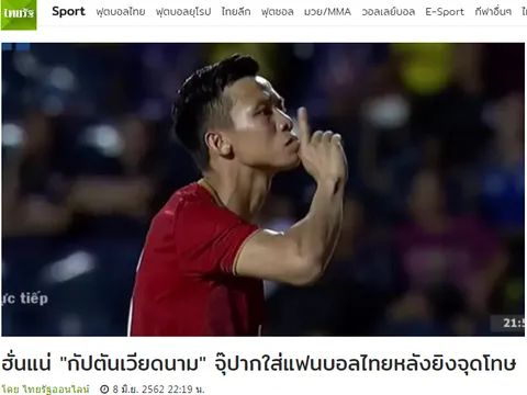 Báo Thái: Đây, lý do Quế Ngọc Hải đặt ngón tay lên môi sau khi sút luân lưu!