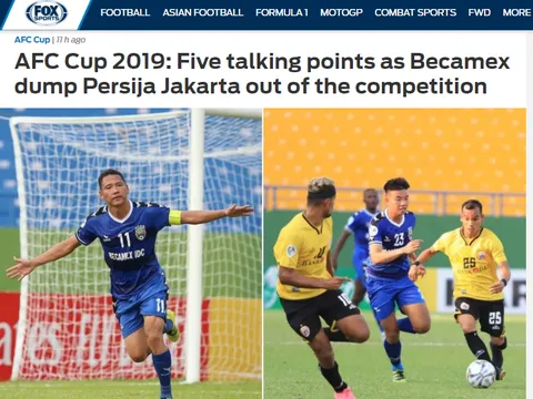 Báo châu Á: B.Bình Dương đã chấm dứt giấc mộng của Persija Jakarta
