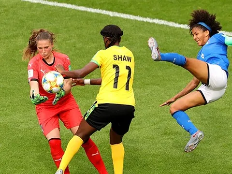 'Bán hành' Jamaica, tuyển nữ Ý điền tên vào vòng 16 đội World Cup