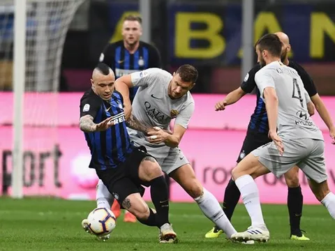 Bị Inter Milan cầm chân, AS Roma lỡ cơ hội tiến vào tốp 4
