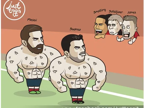 Biếm họa: Arsenal ngã, 3 kẻ vui; M.U đón ác mộng