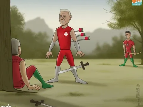 Biếm họa: Mourinho & Wenger 'lửa hận hoá yêu thương'; Xạ tiễn Ronaldo