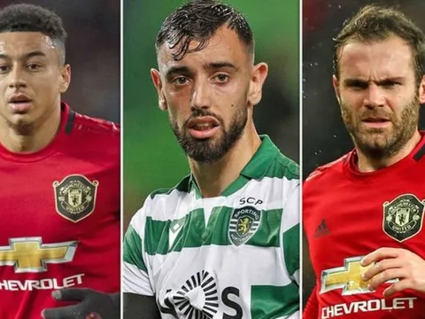 Bruno Fernandes ở đâu so với Jesse Lingard và Juan Mata?