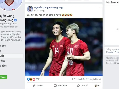 Các tuyển thủ Việt Nam ăn mừng thế nào trên mạng xã hội sau trận thắng Thái Lan