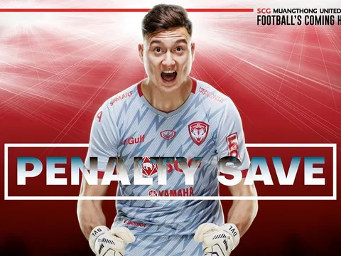 Cản phá 2 quả penalty, Đặng Văn Lâm giúp Muangthong đoạt vé vào Chung kết