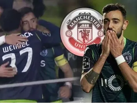 Fernandes ra dấu khi ghi bàn, ngày đến Old Trafford gần hơn bao giờ hết