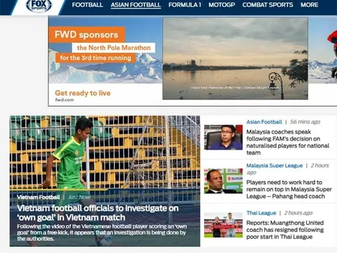 Báo châu Á "mỉa mai" hành động đốt lưới nhà của cầu thủ Việt