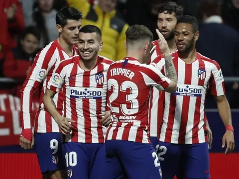 Chỉ với 4 phút "điên rồ", Atletico vượt qua Levante đầy kịch tính