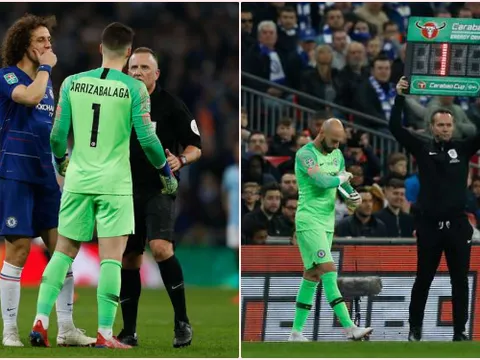 'Kepa không phải rời sân, ngay cả khi số áo hiển thị trên bảng điện tử'